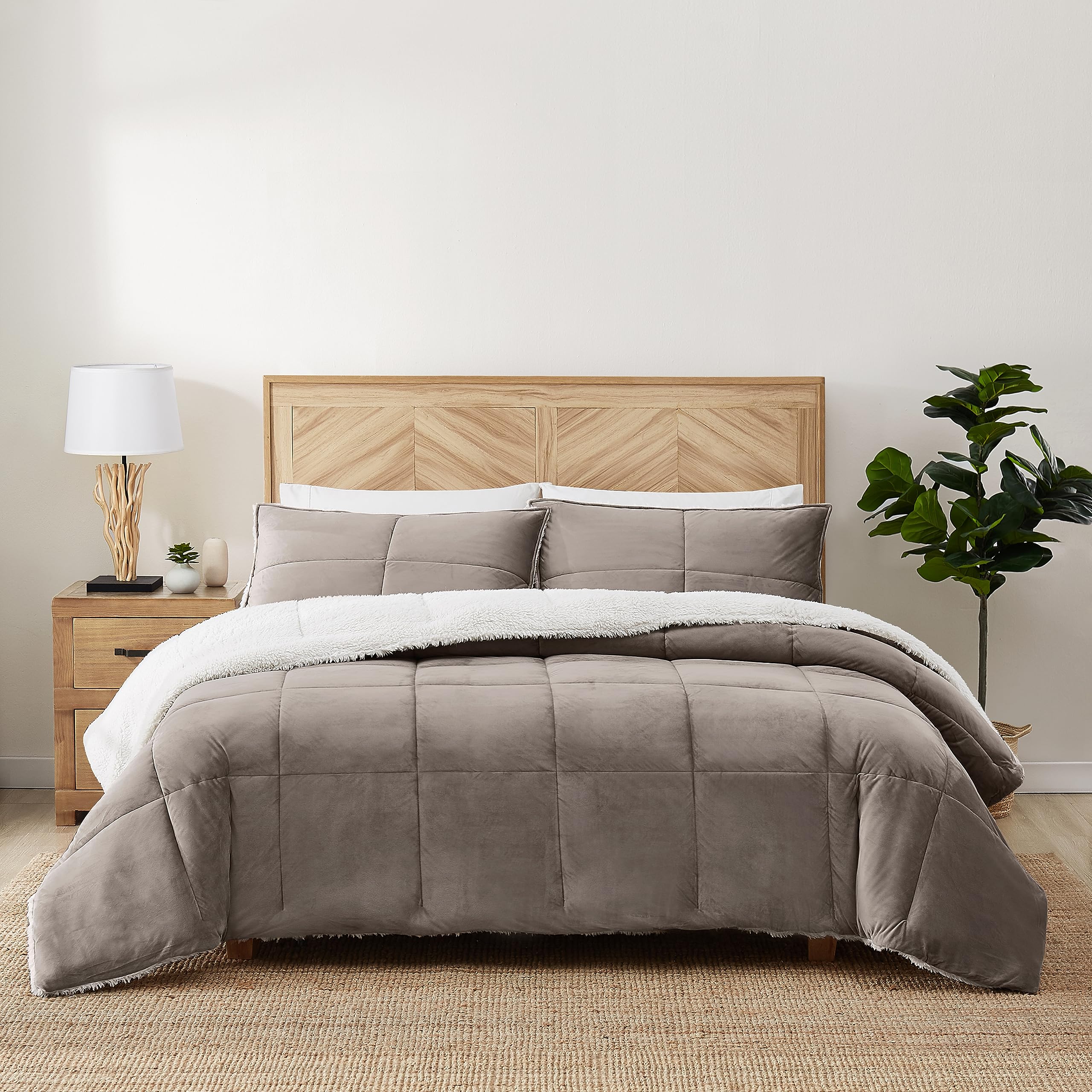 UGG Blissful Comforter Set King/California King Brown Polyester