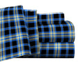 Pointehaven Flannel Deep Pocket Set With Oversized Flat Sheet, Twin Xl, Ashby Plaid