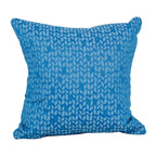 Blazing Needles Square Polyester Jacquard Throw Pillow, 17", Banyan Skippe
