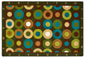 Alphabet Calming Circles 6' x 9' Rectangle