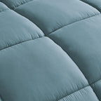 Chezmoi Collection China Blue Down Alternative Comforter Oversized King - 3-Piece Lightweight Comforter Set - All Seasons Microf