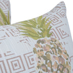 Blazing Needles Square Polyester Jacquard Throw Pillow, 17", Zeena Blush