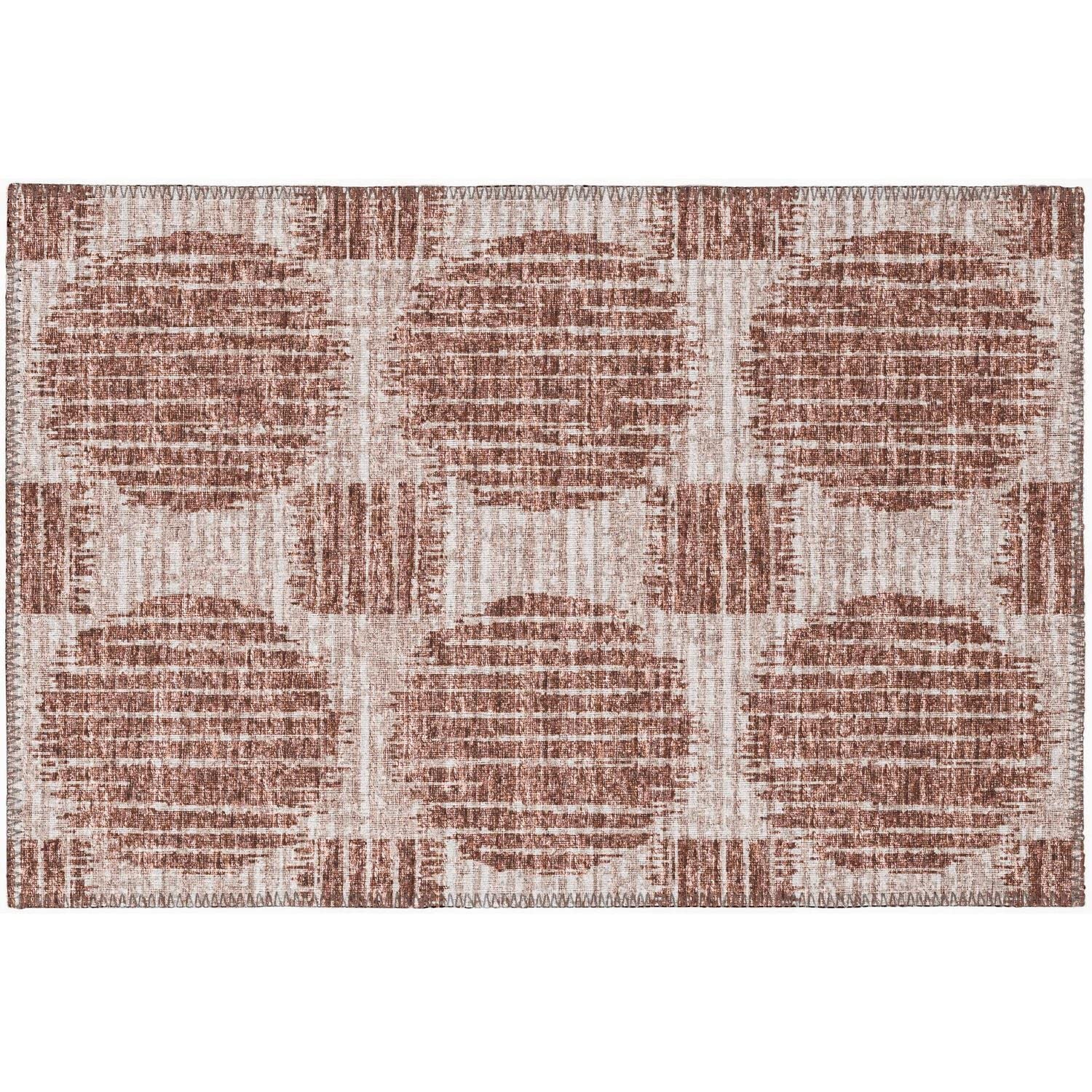 Sedona Sn13 Brown Contemporary Rug Rectangle 9' X 12'