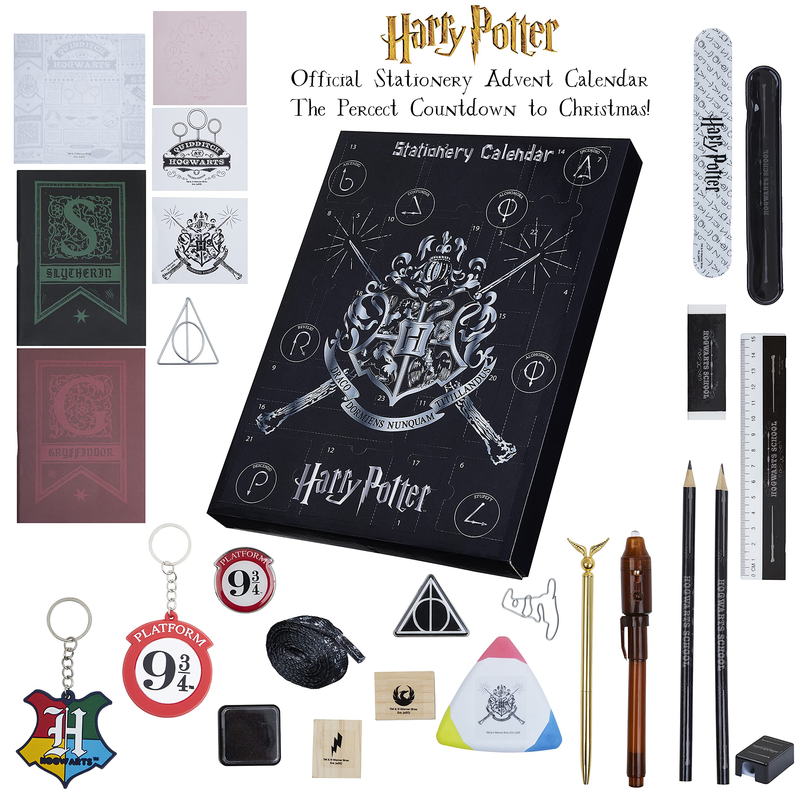 Harry Potter Advent Calendar 2024 - Multicolor Stationery for Boys and Girls, Model 3193, Perfect Holiday Gift