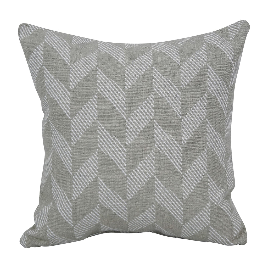 Blazing Needles Square Polyester Jacquard Throw Pillow, 17", Gannawls Khaki