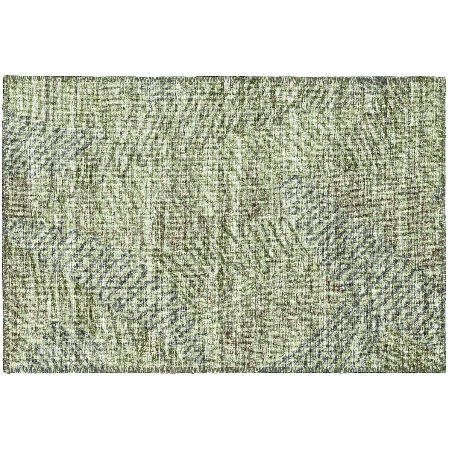 Sedona Sn11 Green Transitional Rug Rectangle 8' X 10'