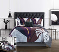 Chic Home Aello 4 Piece Quilt Set Large Scale Abstract Floral Pattern Print Bedding-Decorative Pillow Shams Included, King, Mult