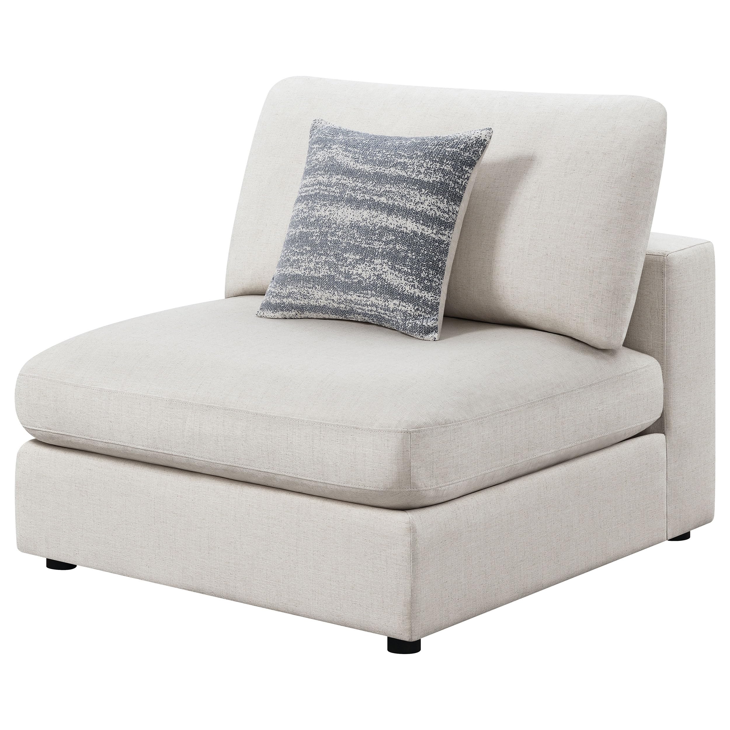Coaster Home Furnishings Serene Upholstered Armless Chair Beige