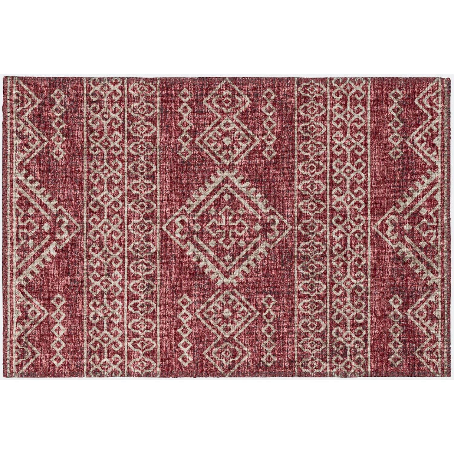 Sedona Sn14 Red Transitional Rug Rectangle 3' X 5'