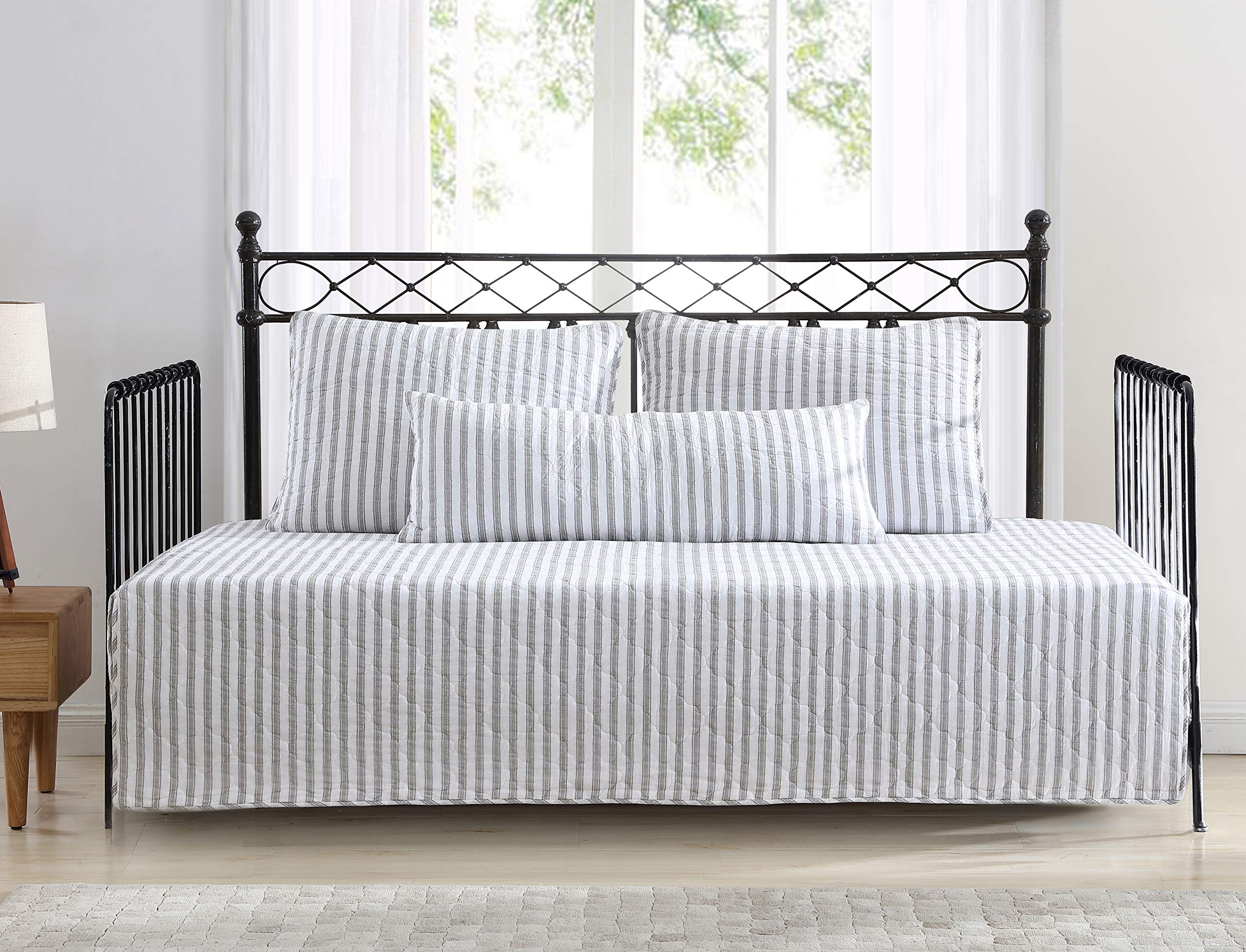 Stone Cottage - Daybed Set, Reversible Cotton Bedding With Matching Shams & Deco Pillow, Pre-Washed For Added Softness (Willow W