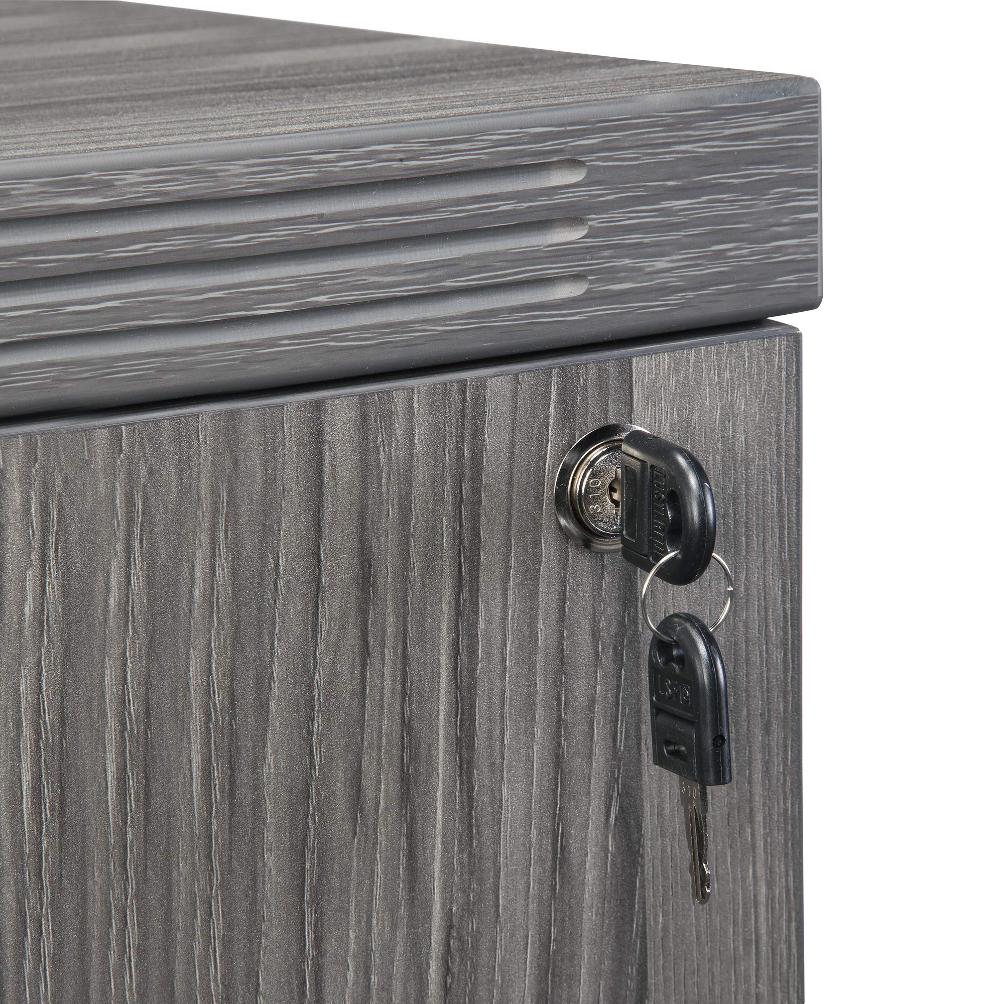 Safco Mayline AFLF36LGS Aberdeen File Cabinet, 36", Gray Steel Laminate