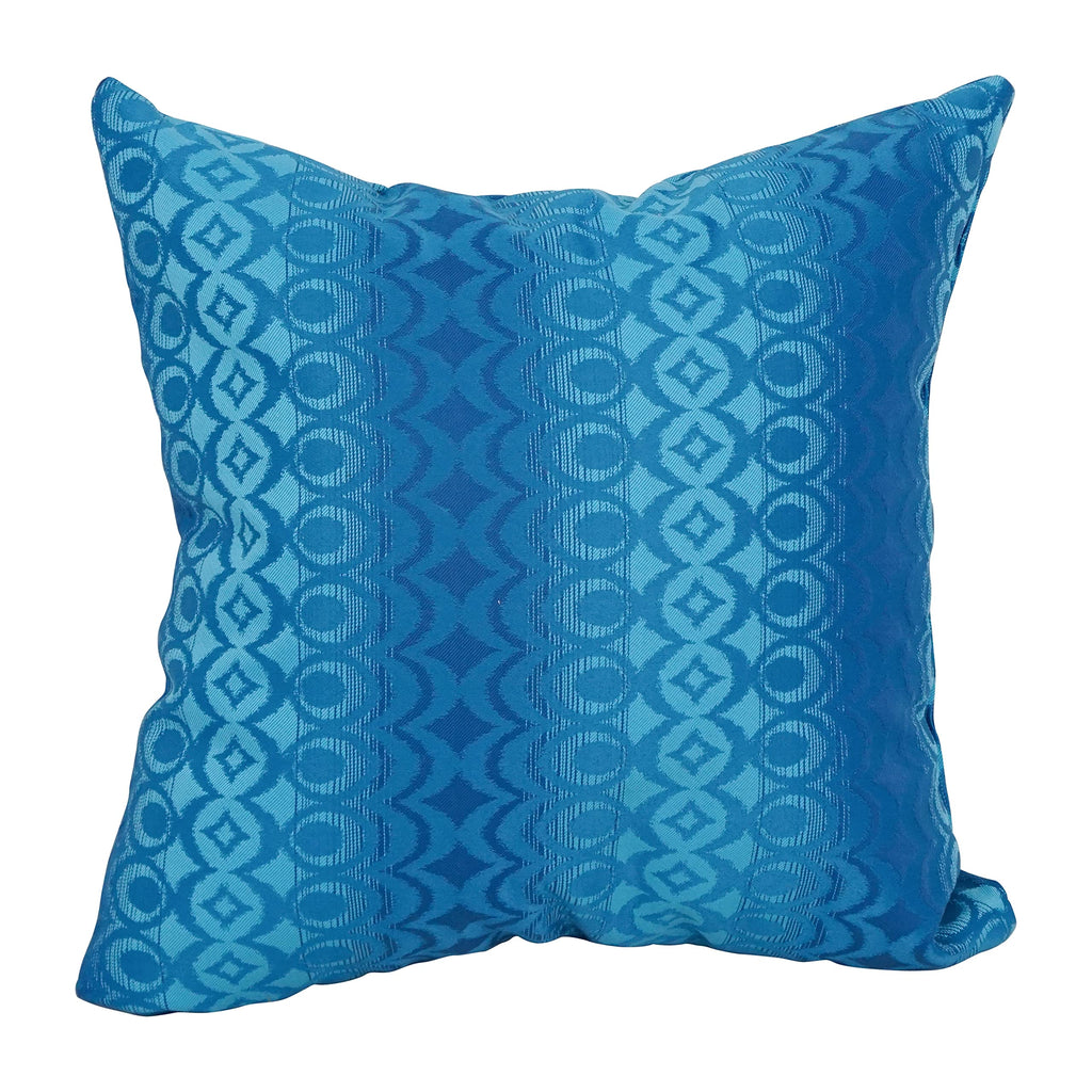 Blazing Needles Square Polyester Jacquard Throw Pillow, 17", Torero Rivier