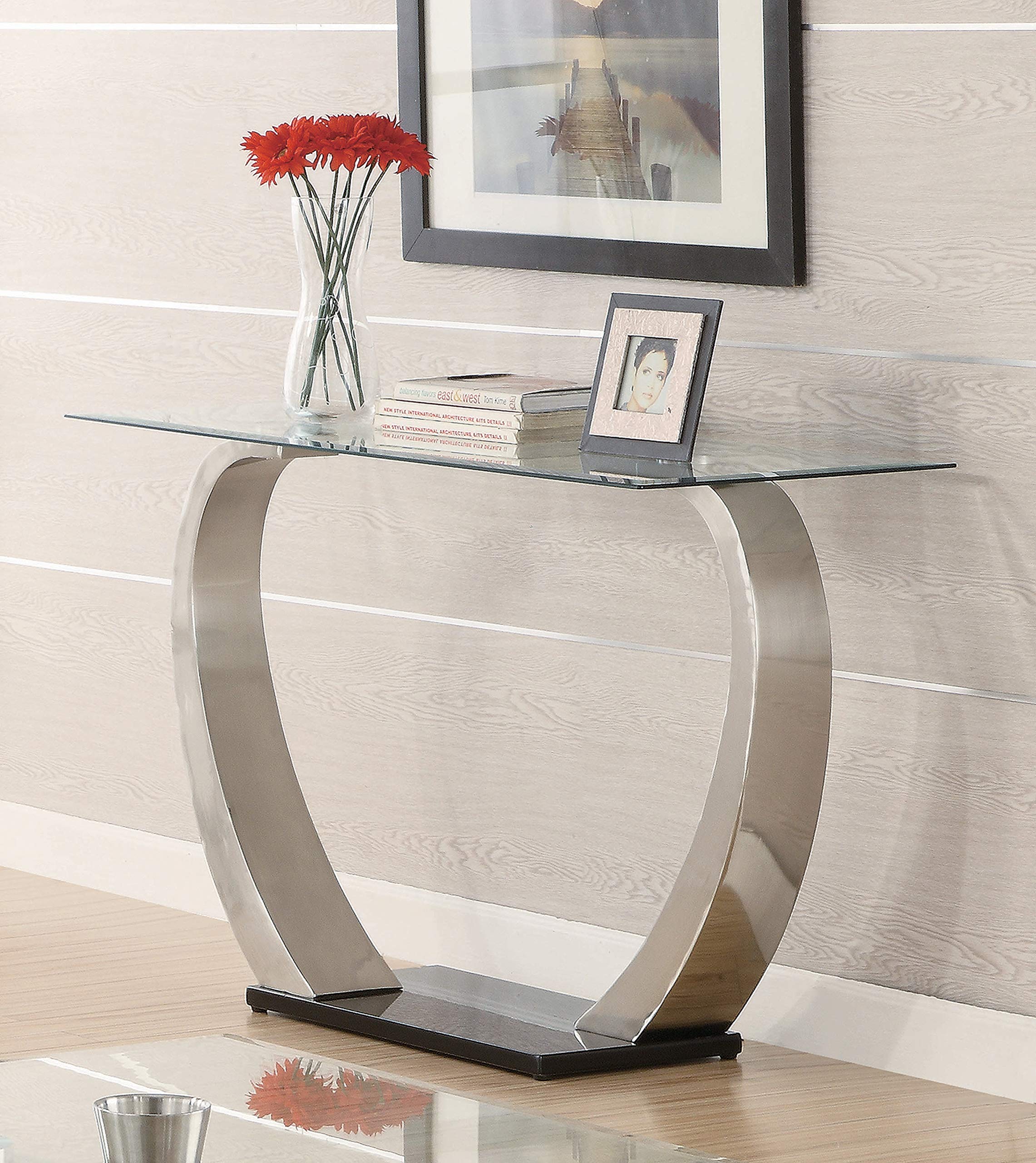 Coaster Home Furnishings 701239 Shearwater Contemporary Sofa Table, Satin