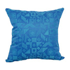 Blazing Needles Square Polyester Jacquard Throw Pillow, 17", Nina Skippe
