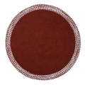 Colonial Mills Bordered Under-Tree Christmas Reversible Round Rug - Red 65” X 65”