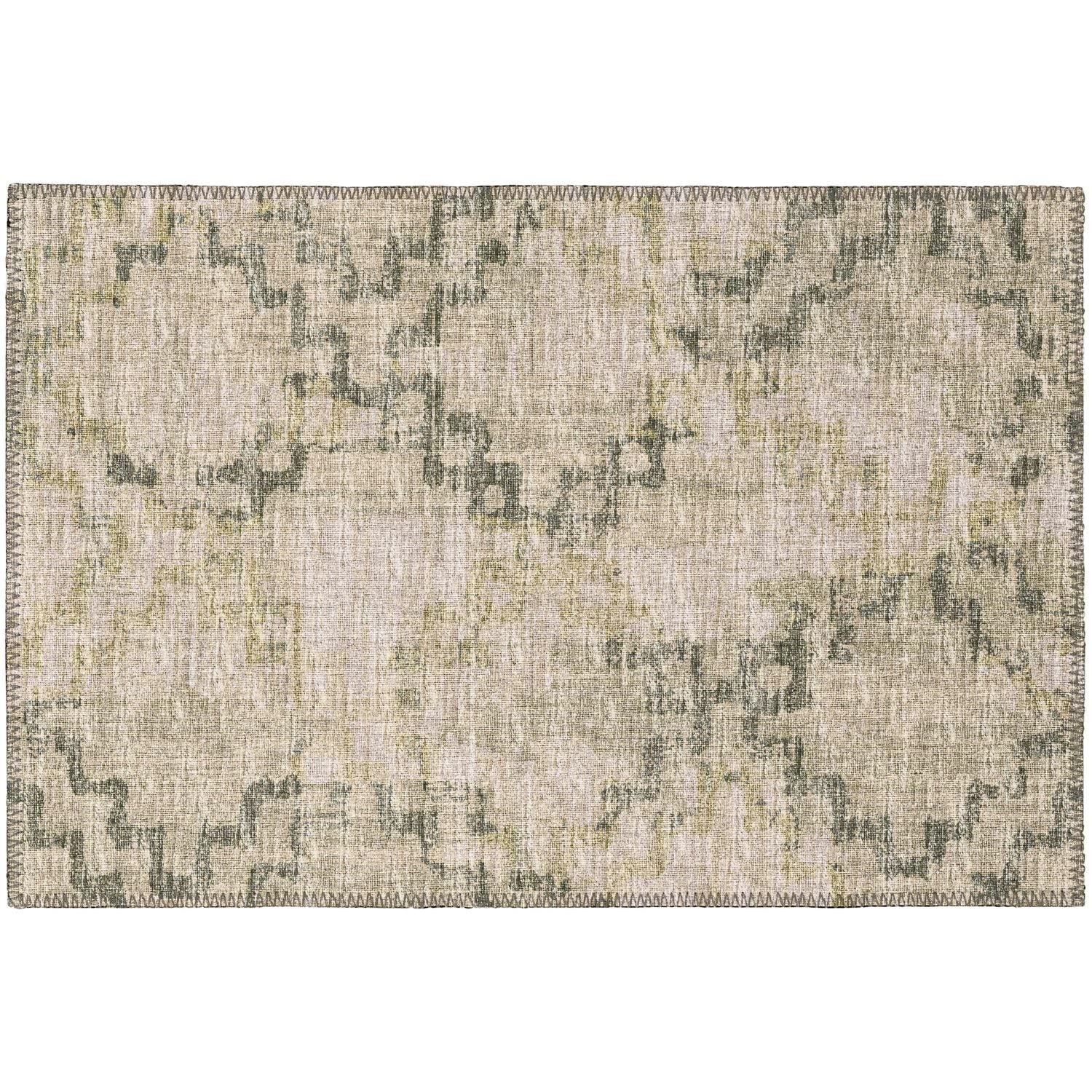 Sedona Sn15 Green Transitional Rug Rectangle 5' X 7 ' 6"