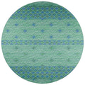 Sedona Sn1 Green Transitional Rug Round 4' X 4'