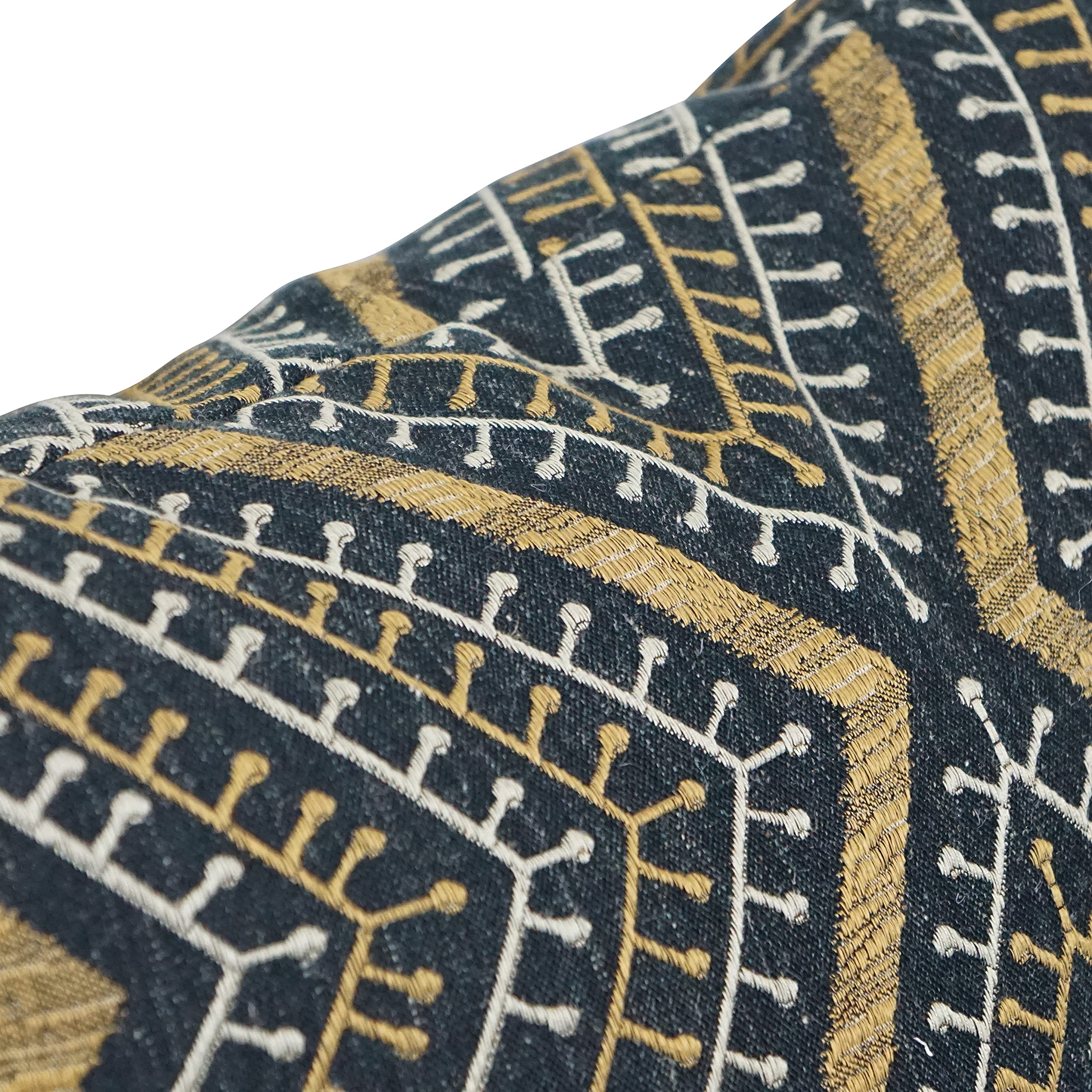 Blazing Needles Square Jacquard Throw Pillow, 17", Tupelo Earth