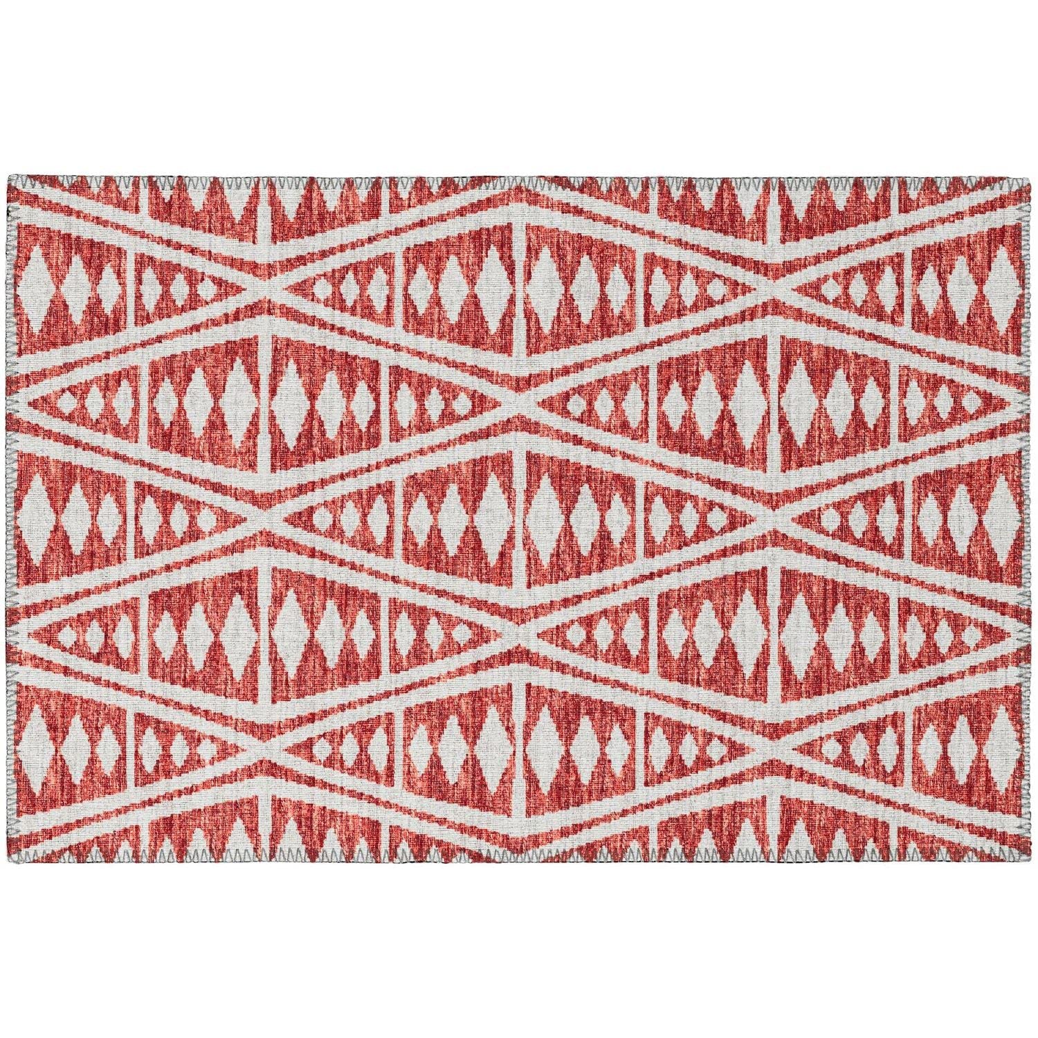 Sedona Sn6 Red Southwestern Rug Rectangle 3' X 5'