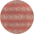 Winslow Wl5 Orange Transitional Rug Round 6' X 6'