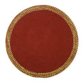Holiday-Vibes Under Tree Reversible Round Rug - Border Vibe 65” X 65”