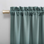 Sun Zero Easton Energy Saving Blackout Rod Pocket Curtain Panel, 40' X 63', Mineral