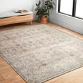 Loloi II Hathaway Collection HTH-03 Java / Multi 2'-6'' x 7'-6'', .25'' Thick, Runner Rug, Soft, Durable, Printed, Modern, Low P