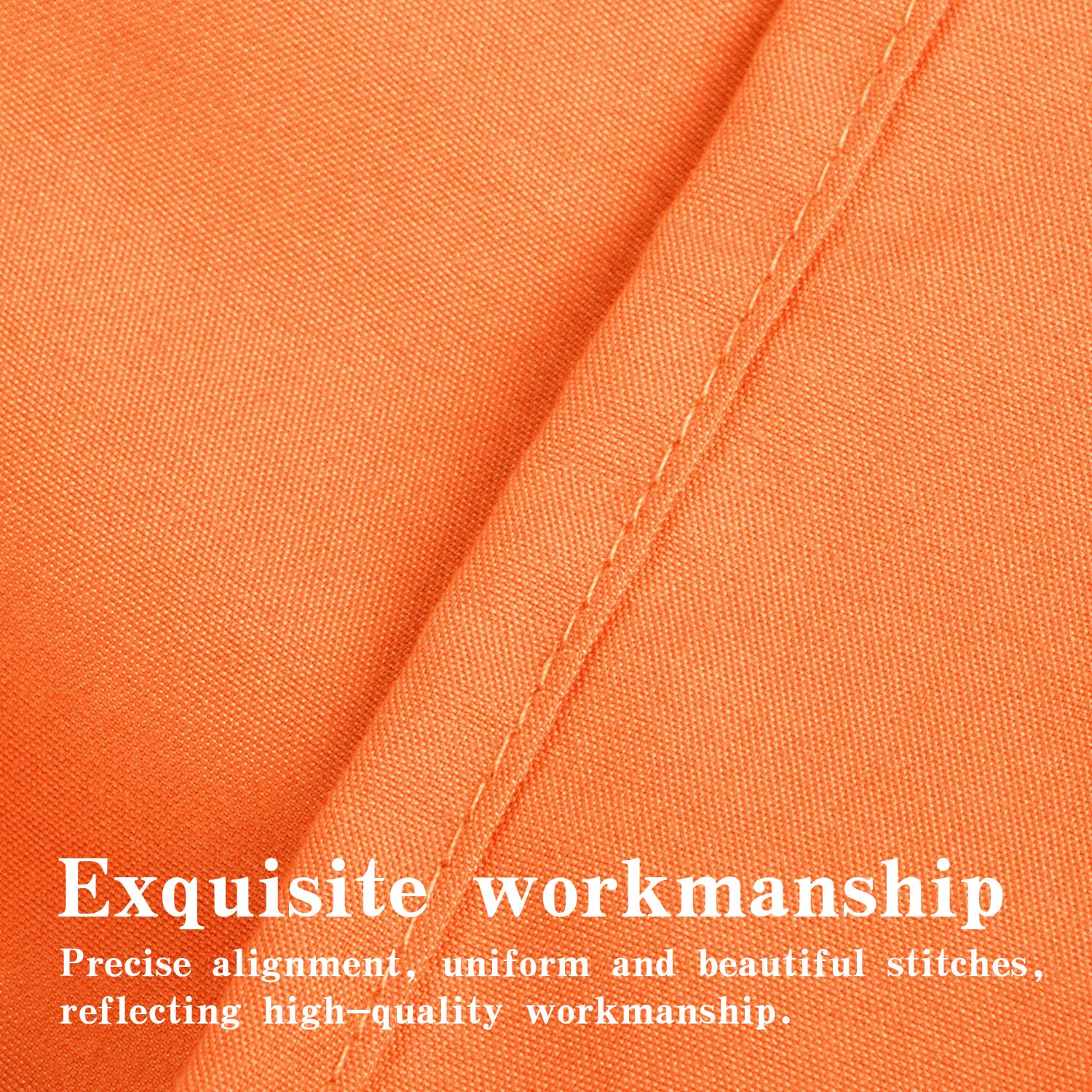 Ntbay 100% Brushed Microfiber Queen Pillow Shams Set Of 2, Super Soft And Cozy, Wrinkle, Fade, Stain Resistant 20X30 Inches Oxford Pillowcases, Orange