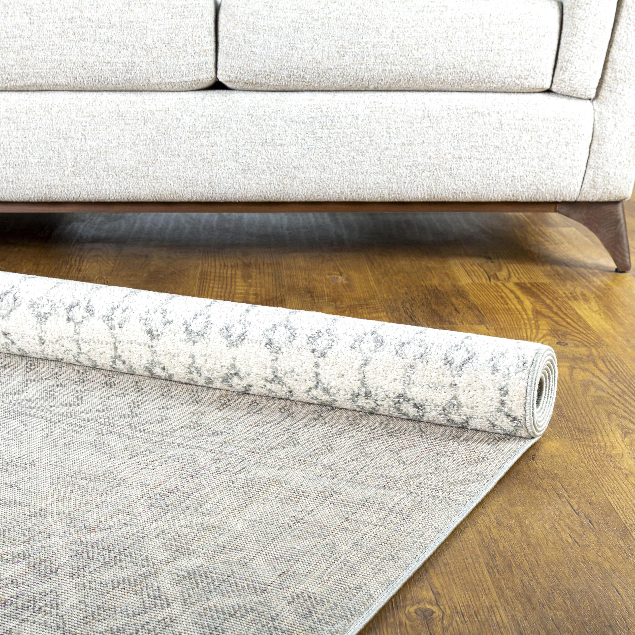 Livabliss Chester Boho Moroccan Area Rug,10' Square,Grey