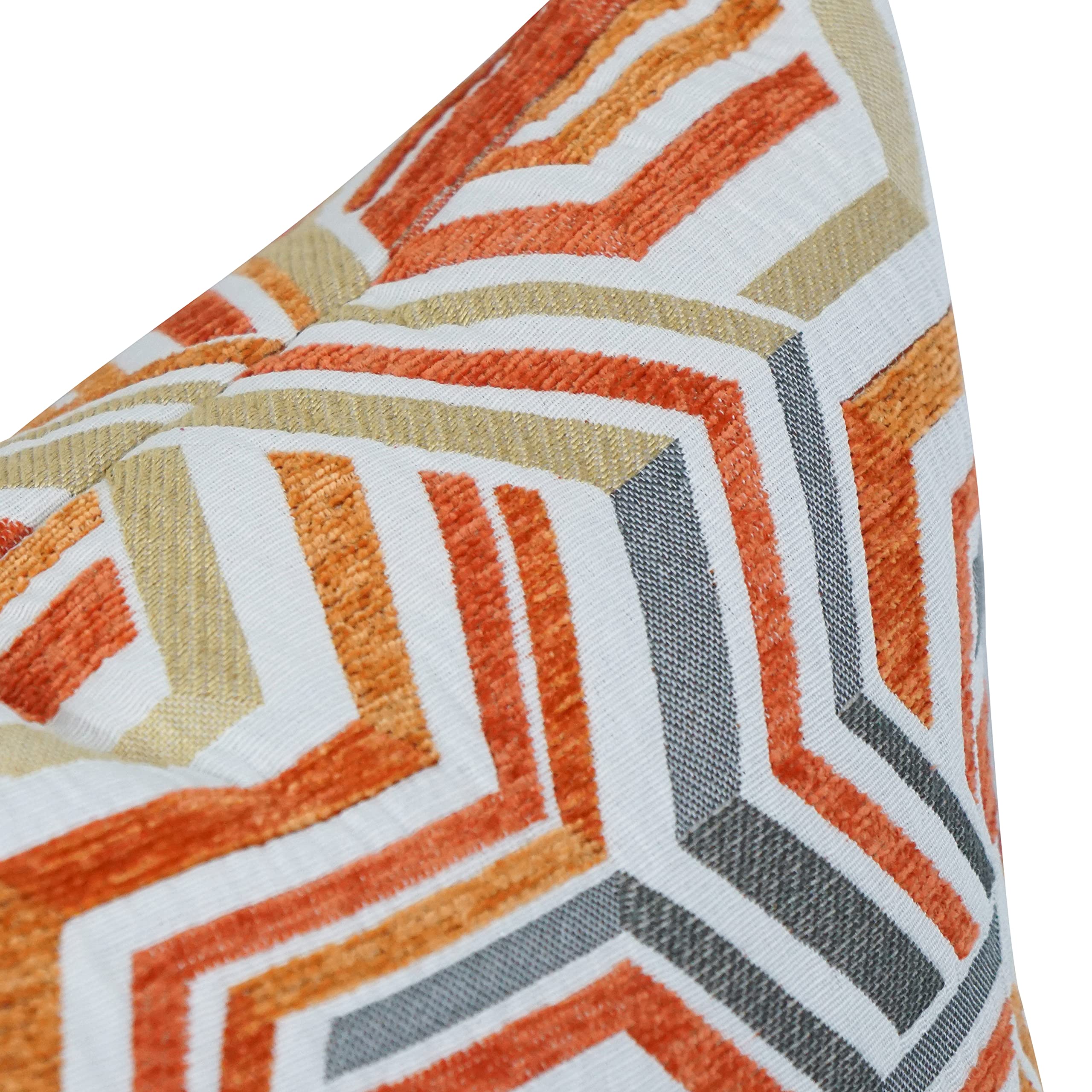 Blazing Needles Square Jacquard Throw Pillow, 17", Zucchini Tanger