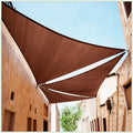 Colourtree Ctapt12 Custom Size Order To Make 23' X 23' X 23' Brown Triangle Sun Shade Sail Canopy Mesh Fabric Uv Block Upf50 - C
