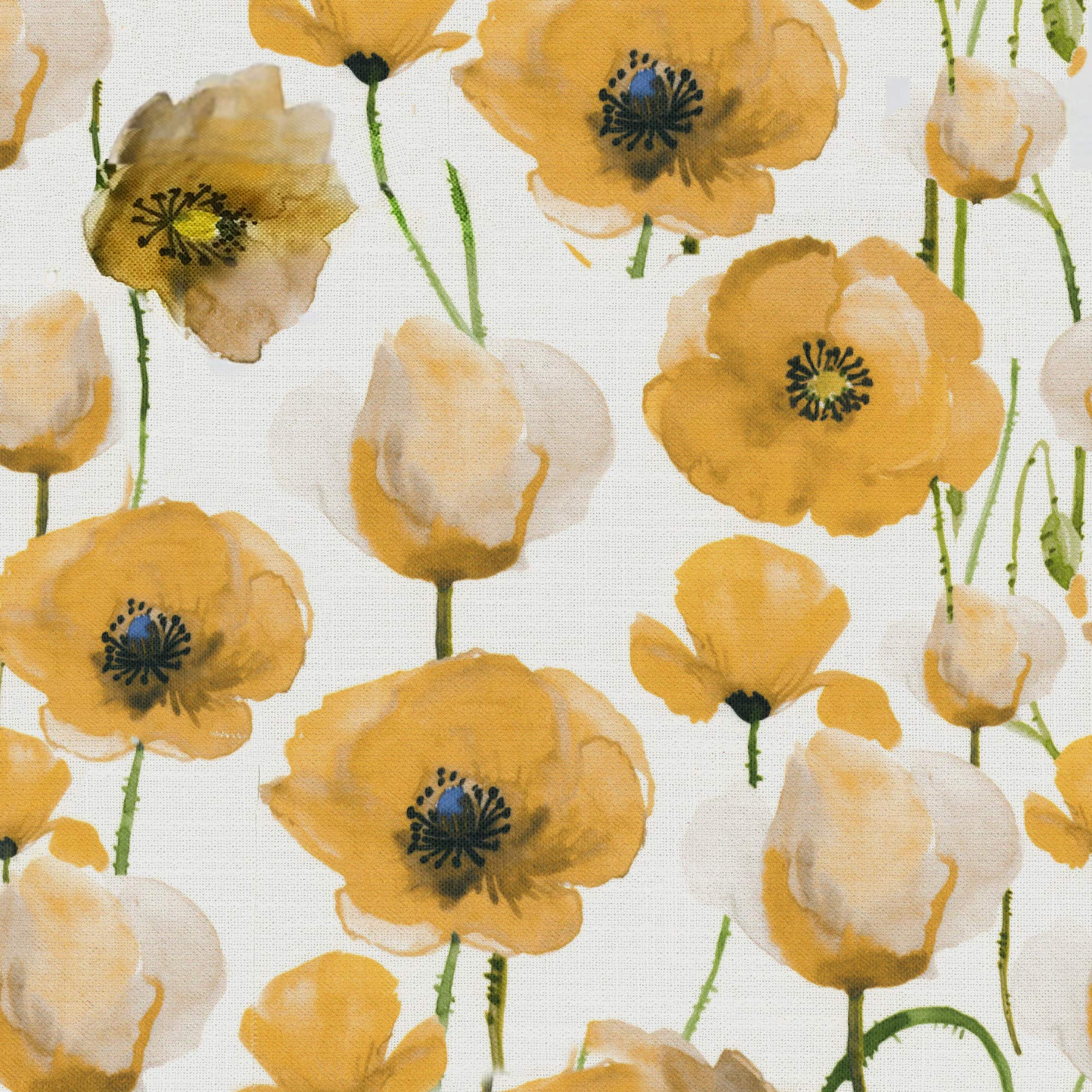 Madrona Burke Mia Golden Poppy Storage Ottoman with Durable Upholstery and Wood Legs,MBU3623