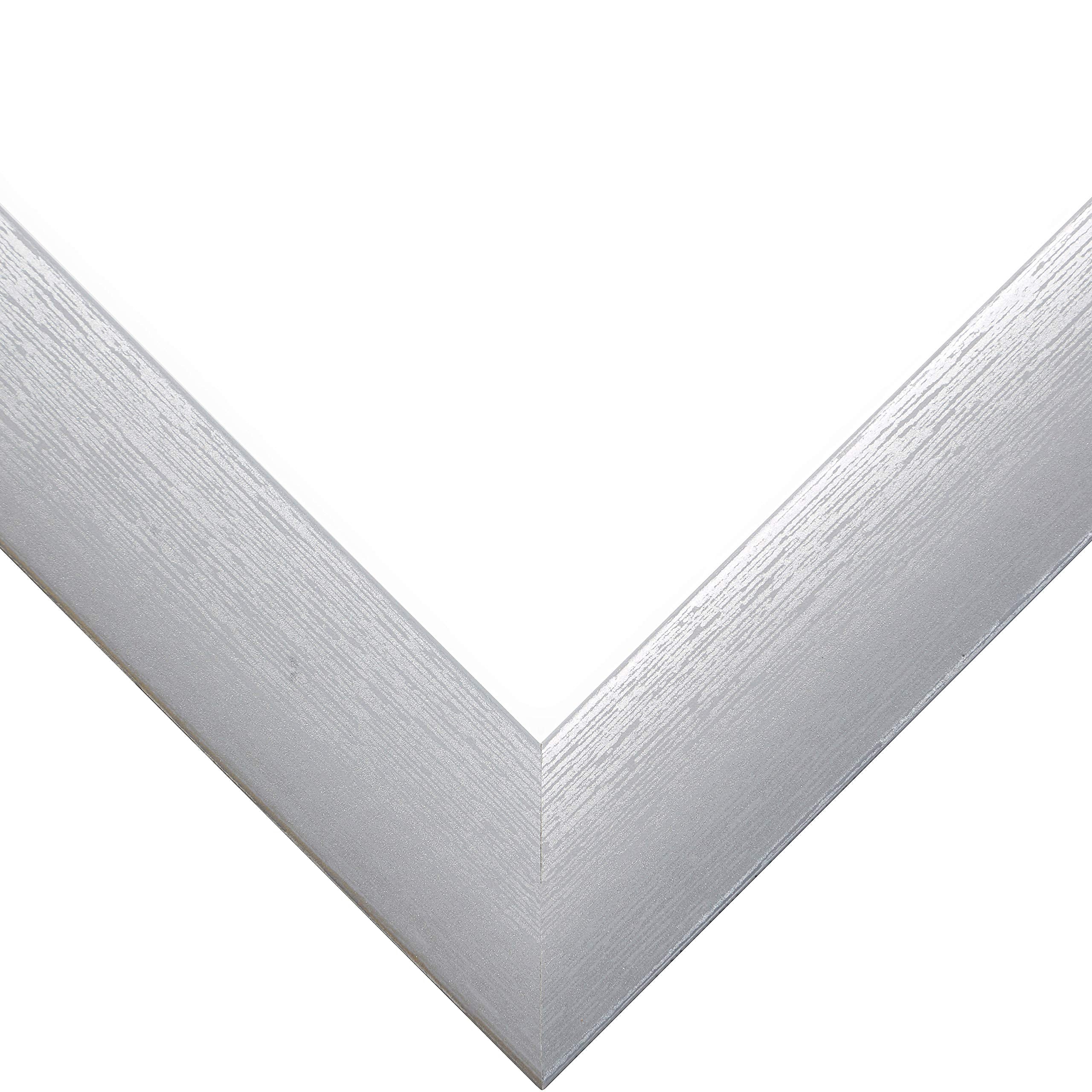 Craig Frames Contemporary Picture Frame, 11 X 17 Inch, Brushed Silver