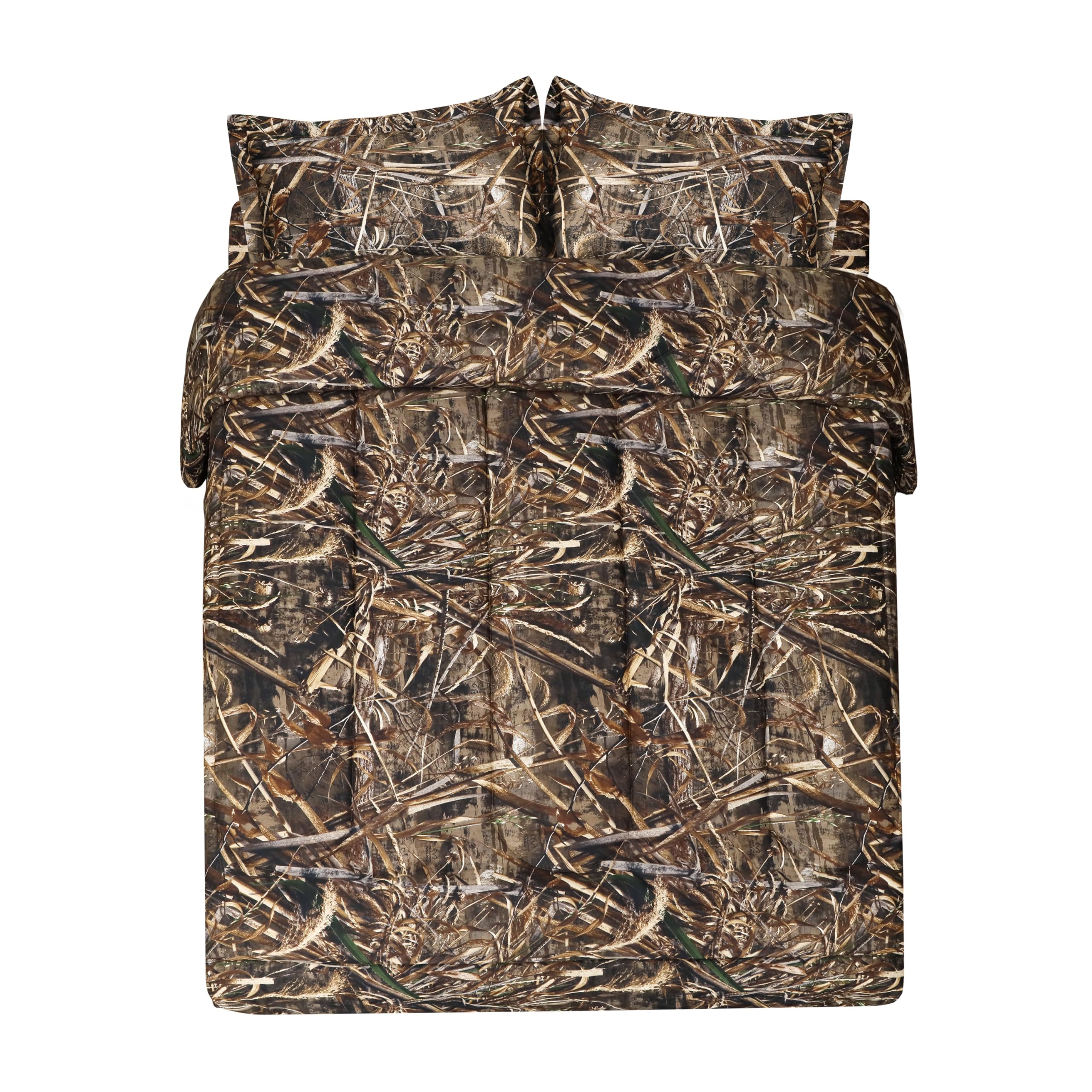 VISI-ONE Realtree Max-5 Camo King 3 Piece Comforter Set - All Season Lightweight Microfiber Bedding, Farmhouse Rustic D  cor, Un