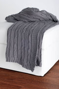 Rizzy Home | TH0157 | 50"x60" Yellow Cable Knit Throws Throw