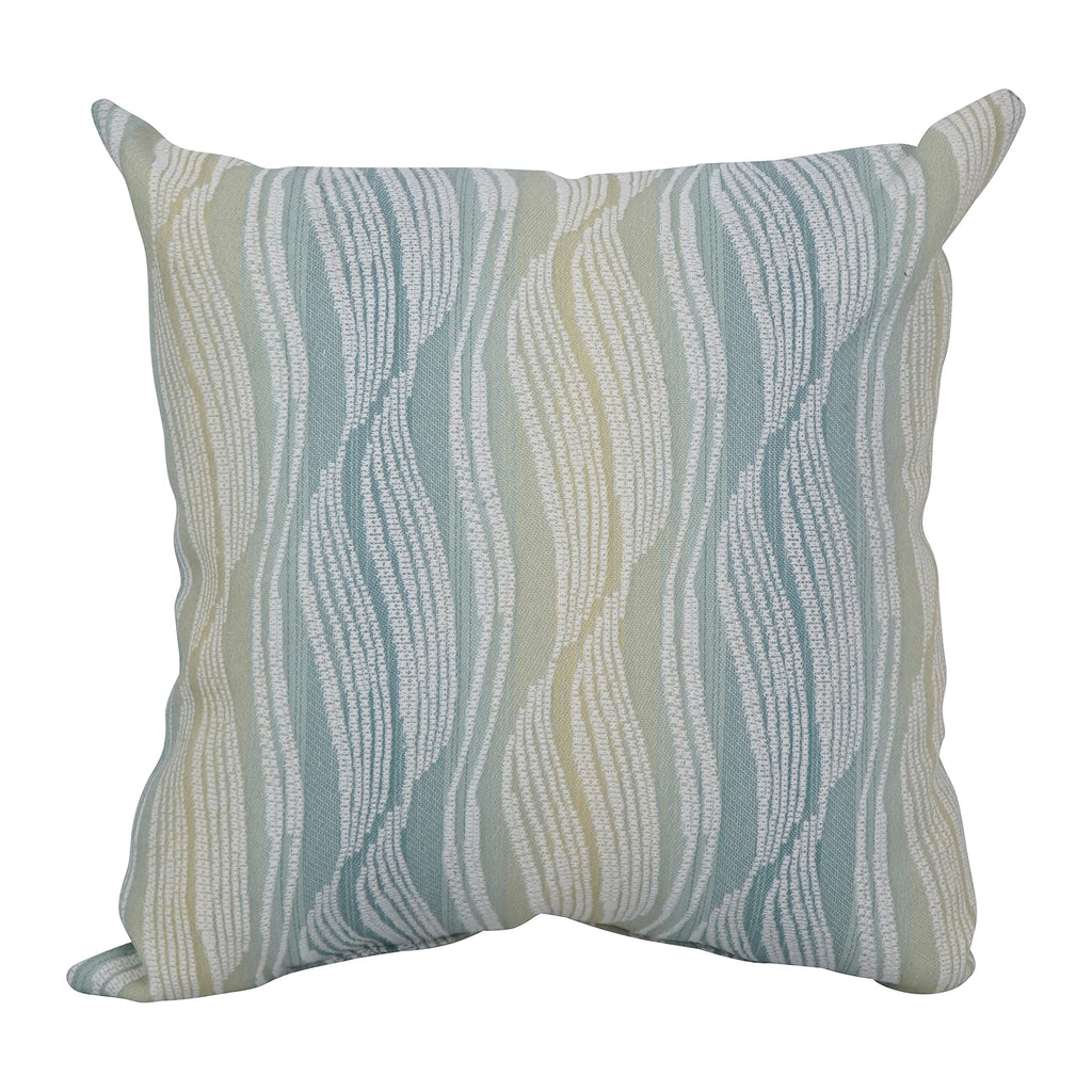 Blazing Needles Square Polyester Jacquard Throw Pillow, 17", Clove Seagla