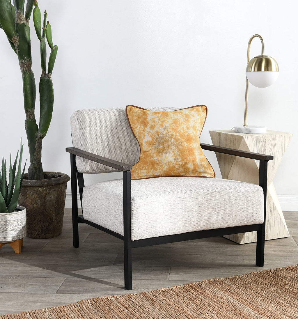 Kosas Home Nester Throw-Pillow, Saffron Orange