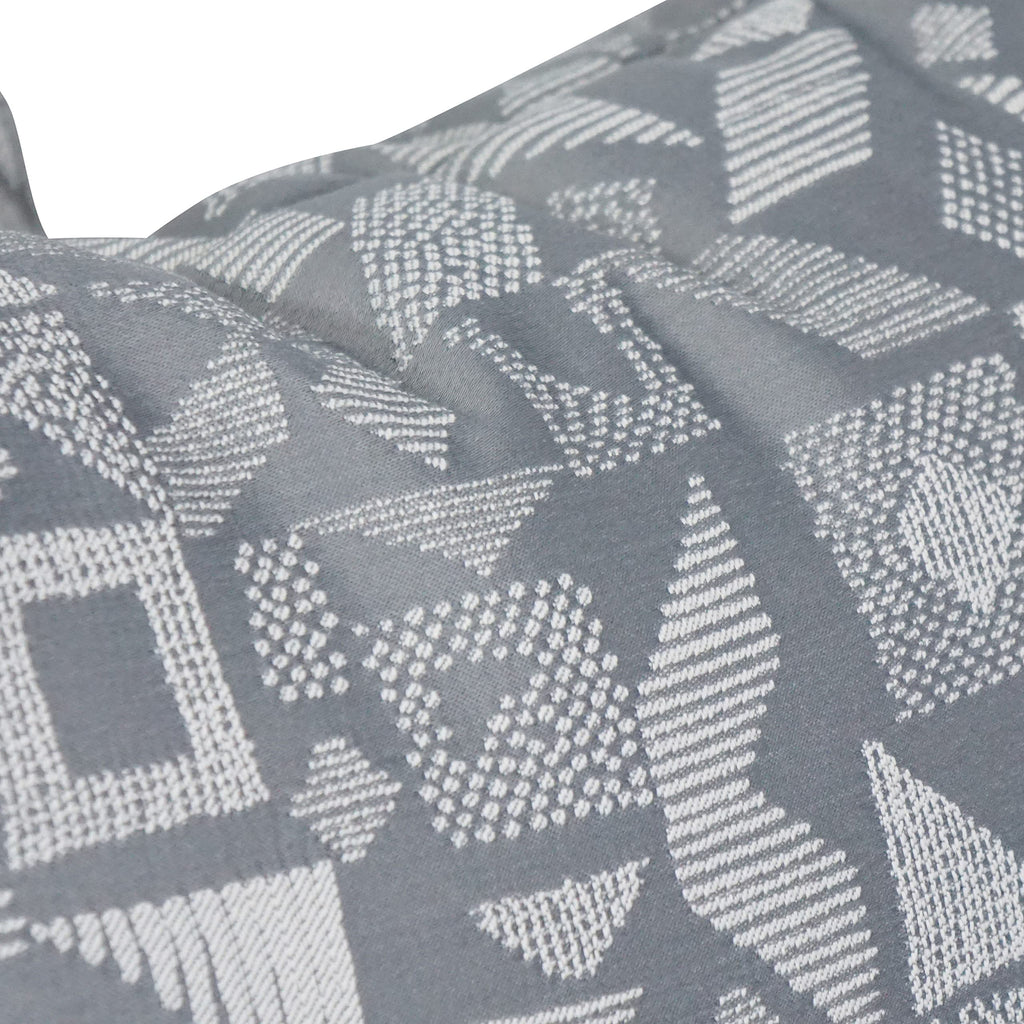Blazing Needles Square Polyester Jacquard Throw Pillows, 17", Nina Greyst 2 Count