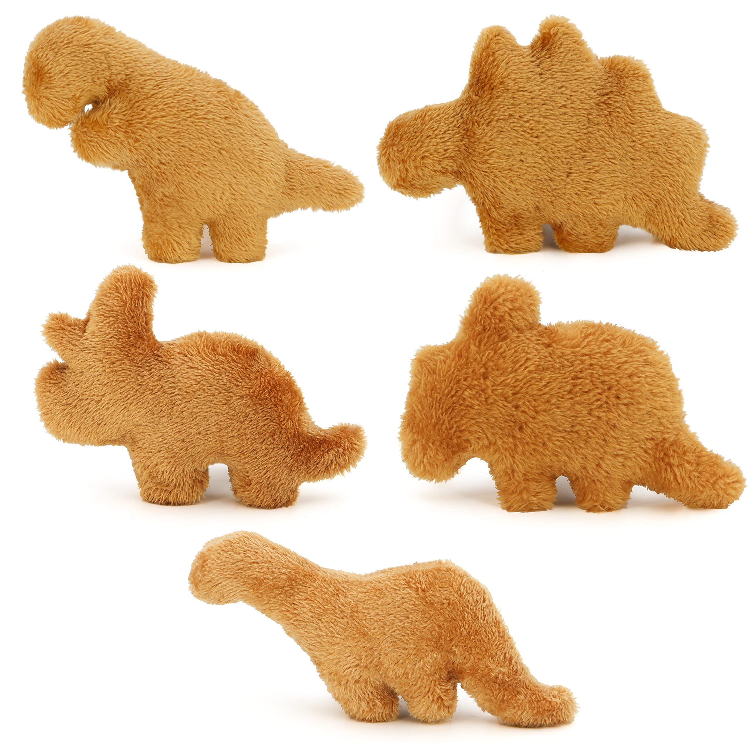 Unimv Dino Chicken Nugget Plush, Realistic Fun Dino Fried Chicken Nuggets Pillow Stuffed Toy For Gift For Boys And Girls (Mini D