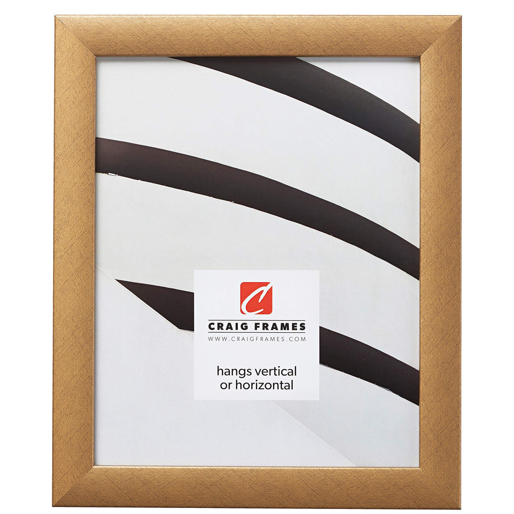 Craig Frames Contemporary Picture Frame, 15 x 21 Inch, Distressed Gold