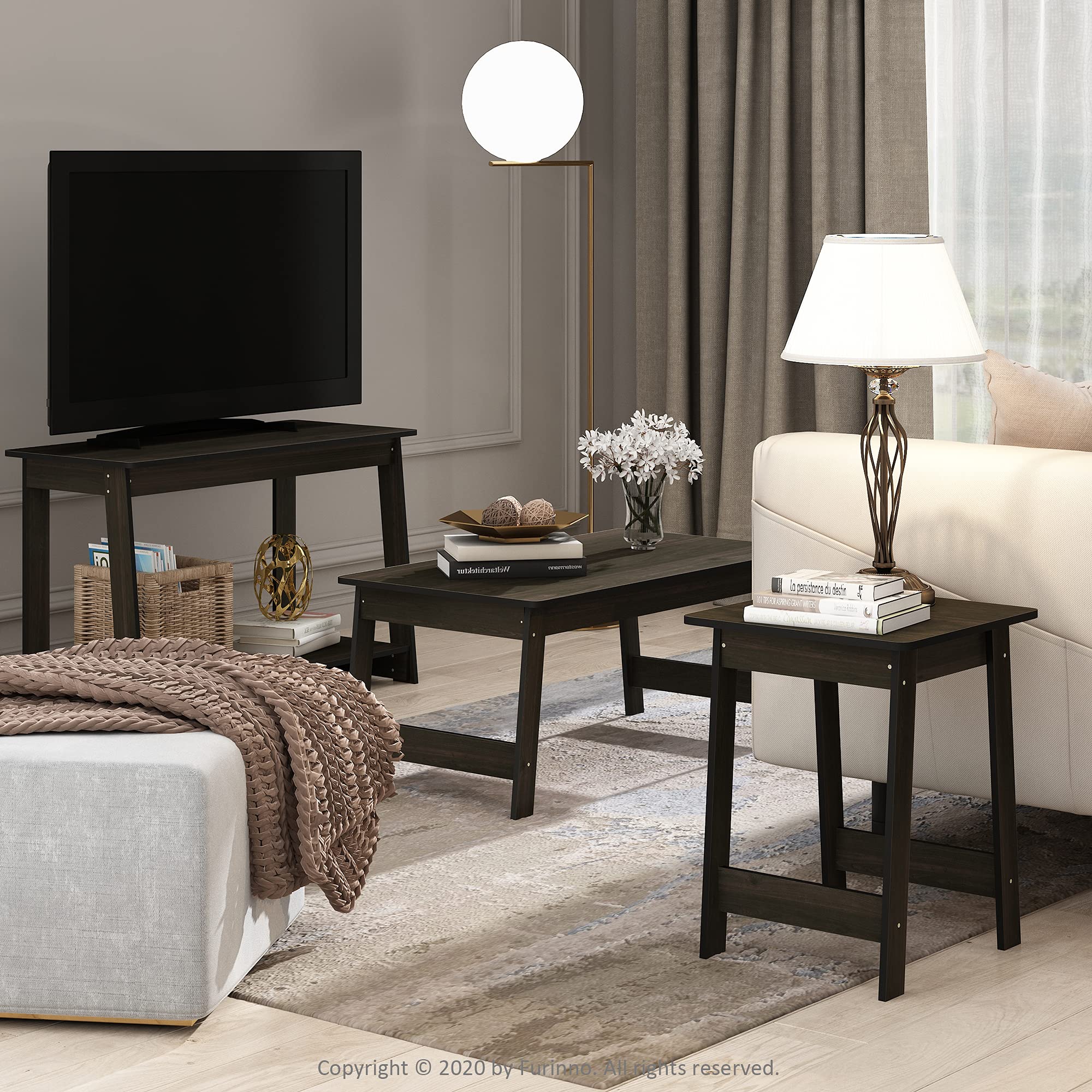 Furinno Beginning TV Stand, Espresso