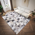 Dalyn Rugs Stetson Patchwork Faux Cowhide Ss10 Marble 10' X 14'