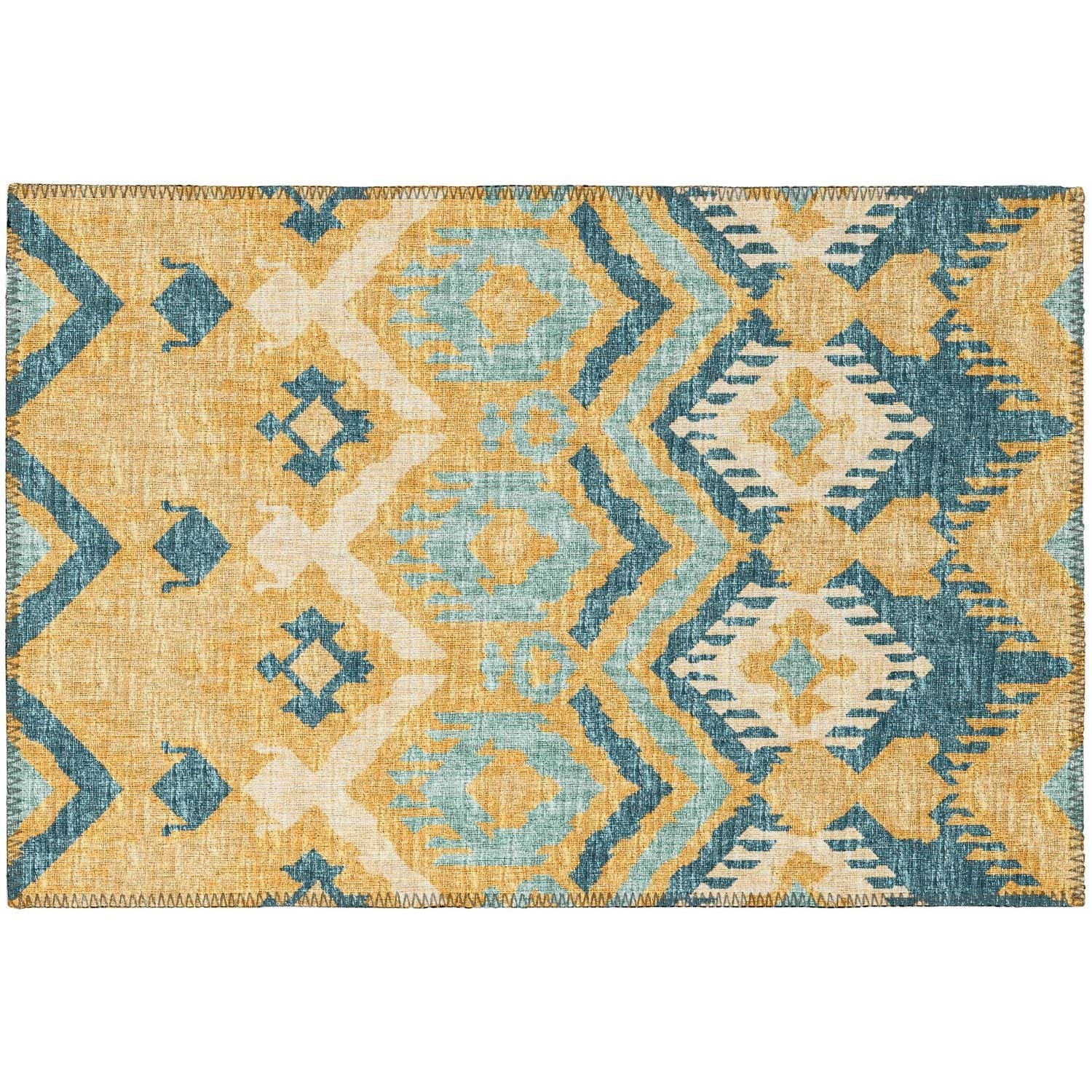 Sedona Sn2 Yellow Bohemian Rug Rectangle 10' X 14'