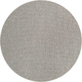 Unique Loom Collection Casual Transitional Solid Heathered Indoor/Outdoor Flatweave Area Rug (8' Round, Light Gray/Ivory)