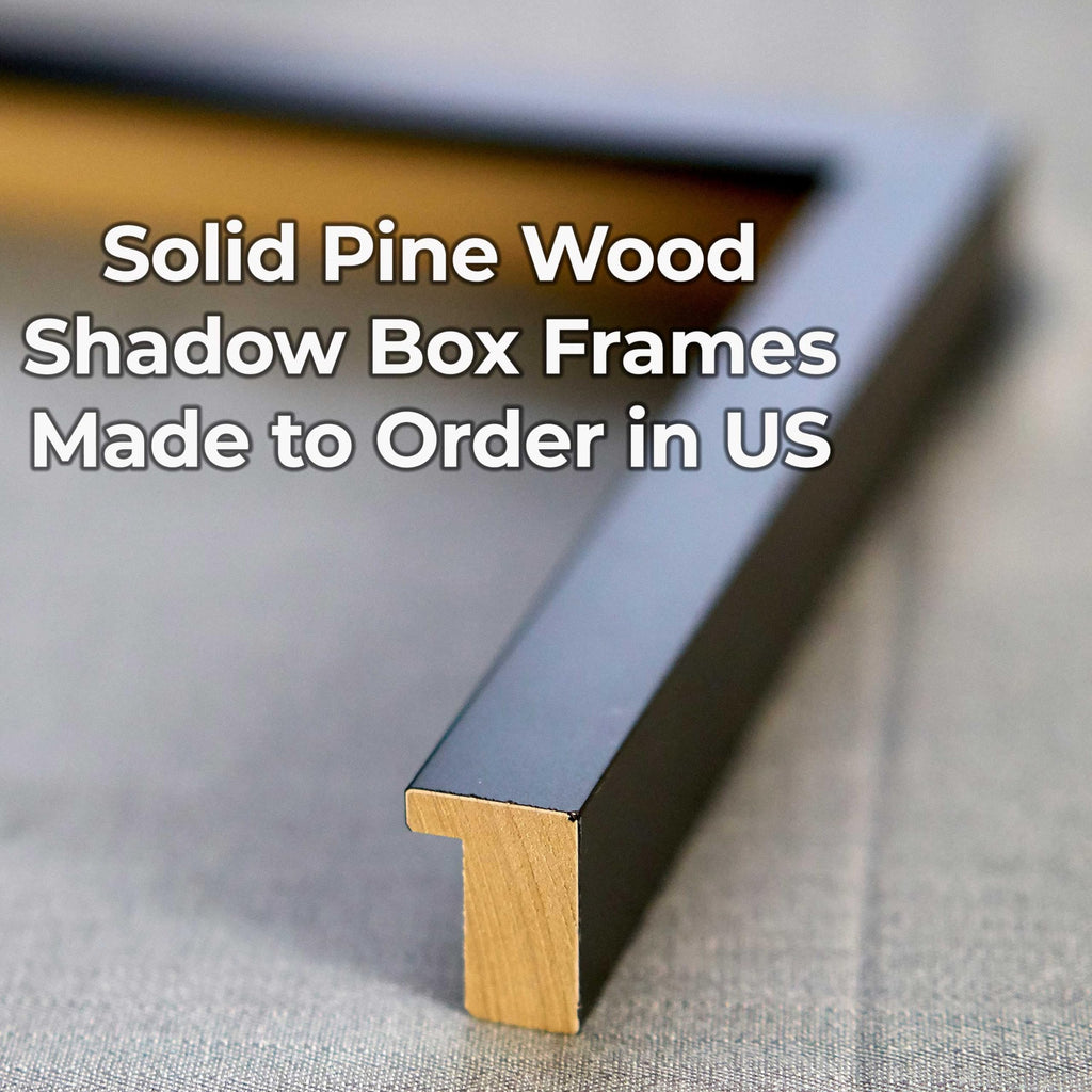 4X10 Shadow Box Black Frame | Interior Size 4X10 In By 1 In Deep - This Black Frame Is Made To Display Items Up To 1 In Deep! In