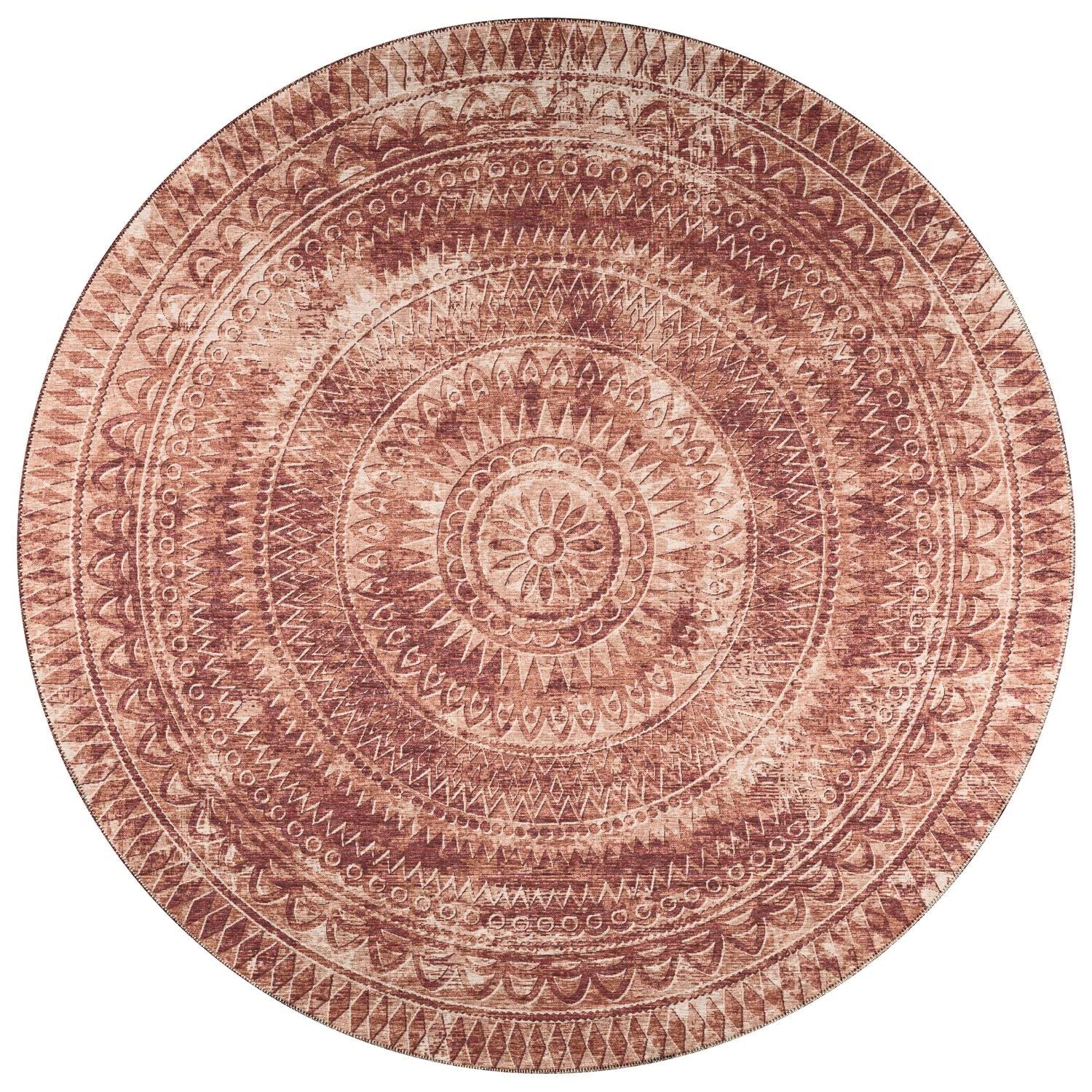 Sedona Sn7 Red Transitional Rug Round 10' X 10'