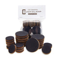 Couch Clamp Furniture Pads (24 Pack) - No-Slip Rubber Grips For Sectional Couches And Furniture - Adhesive Floor Protectors With Anti-Skid Rubber Feet - Prevents Scratches, Floor Damage, And Slippage