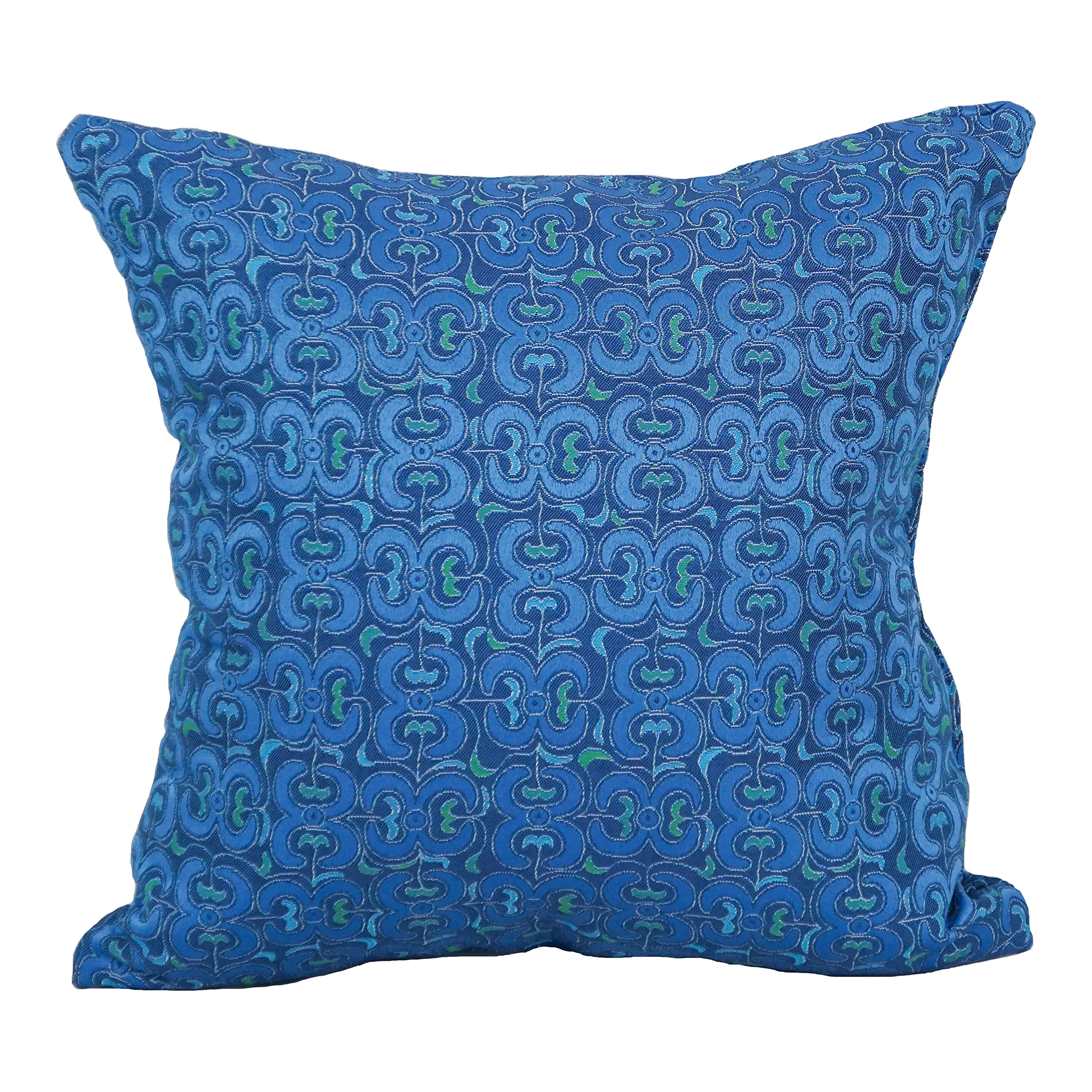Blazing Needles Square Jacquard Throw Pillow, 17", Mahlika Caspia
