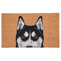 Calloway Mills Black Siberian Husky Doormat (24' X 36')