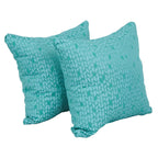 Blazing Needles Square Polyester Jacquard Throw Pillows, 17", Banyan Seagla 2 Count